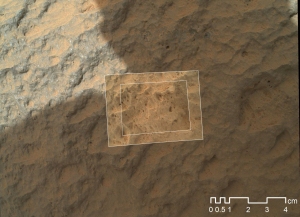 Close Inspection of Martian Rock