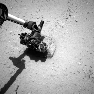 Robotic Arm Touches First Martian Rock