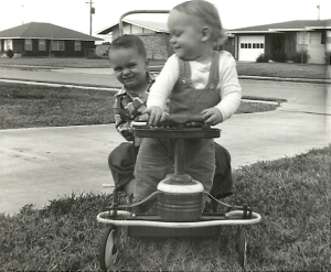 Danny and Darrell in 1959