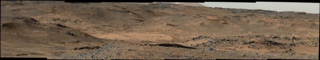 Complete Composite Image From Curiosity at Base of Mount Sharp