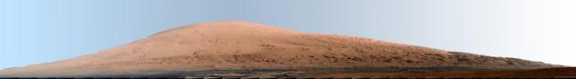 Panoramic of Mount Sharp from Rocknest
