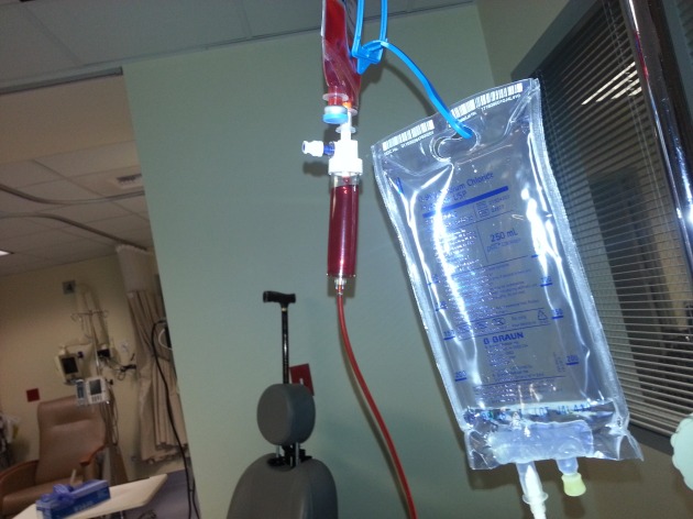 Danny Does Chemo - Day One – Blood Red Chemo Drug
