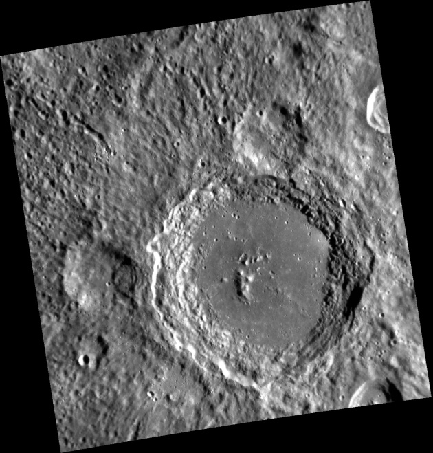 Lennon Crater Mercury taken by Messenger Spacecraft