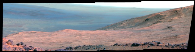 Mars 'Marathon Valley' Overlook (False Color
