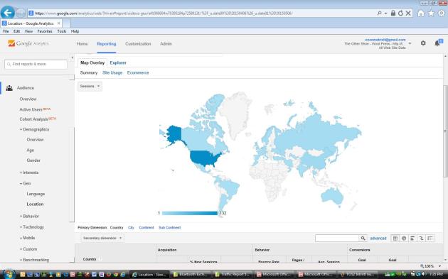 Number Two Blog International Map One Month
