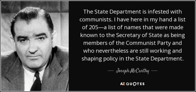  Sen. Joseph McCarthy State Dept INFESTED with Communists